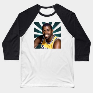 Magic Johnson II Retro Pixel II 70s Baseball T-Shirt